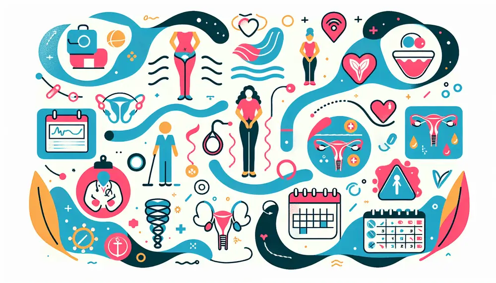 An illustration showing various treatment options for urinary incontinence.