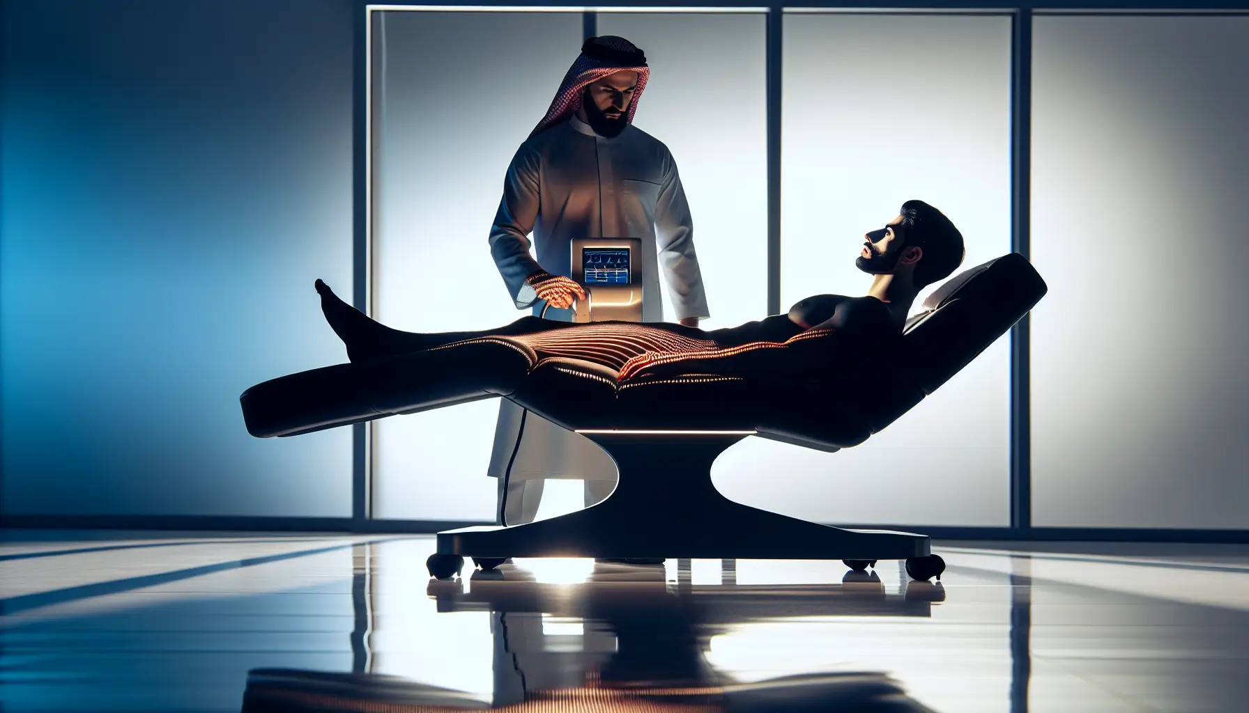 Illustration of a body contouring procedure